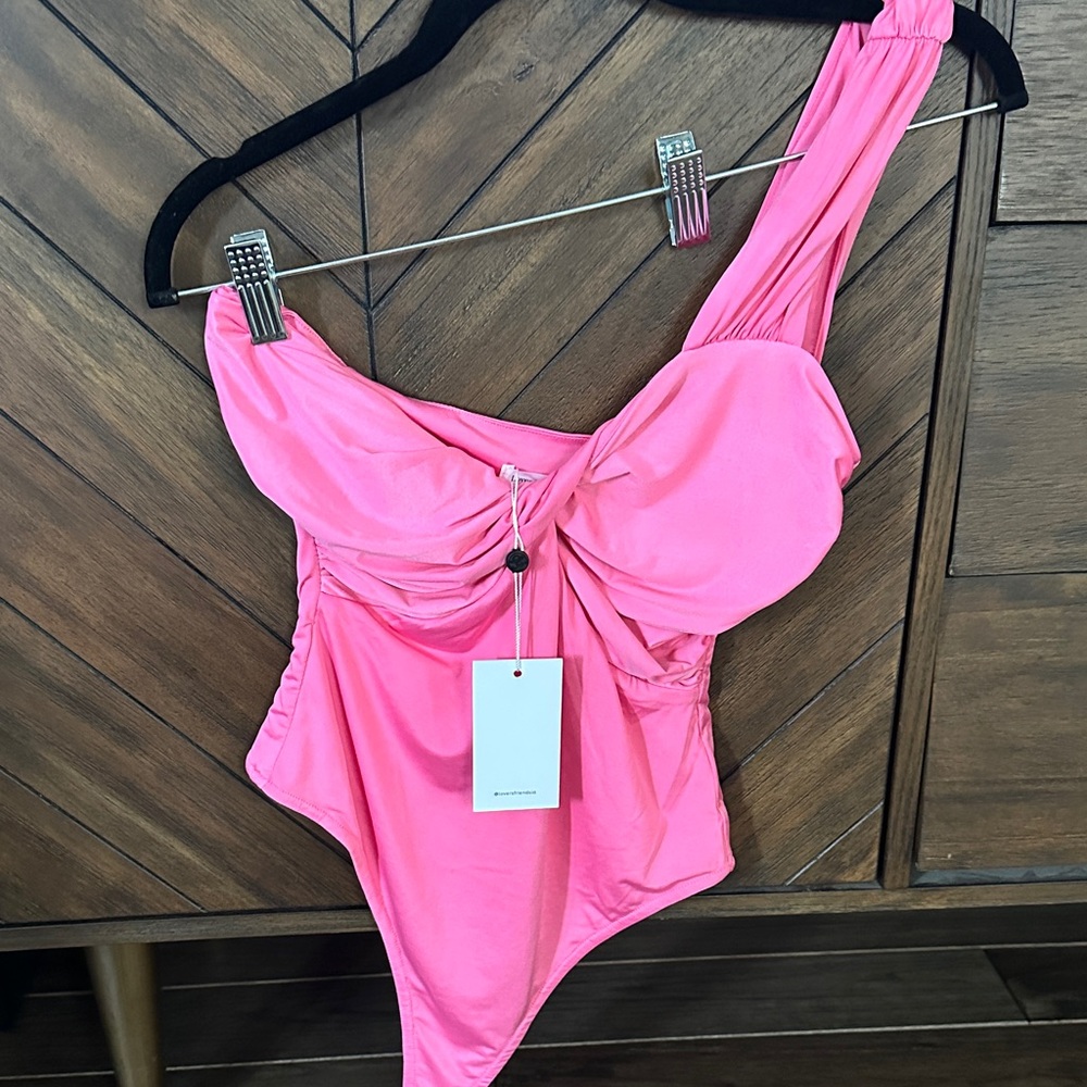 Lovers + Friends Pink Bodysuit